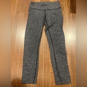 Lululemon Align Pant II 24" Mini Heathered Herringbone Heathered Black White 2